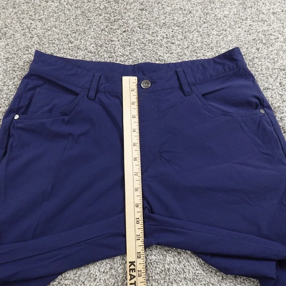 Adidas Pants Mens‎ 32X32 Blue Chino Trouser Tech Performance Golf Stretch Active